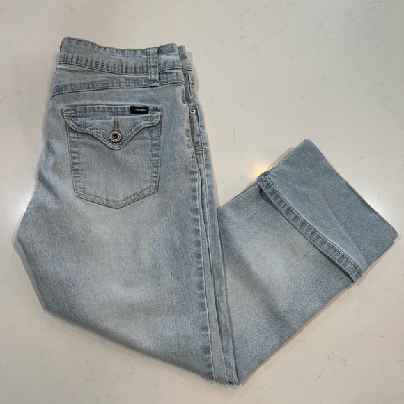 Vintage Angels Cuffed Capri Jeans Size 9 - Picture 3 of 8